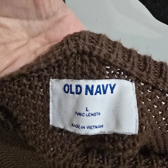 Old Navy Women's Chocolate Knit Sweater - Picture 3 of 3